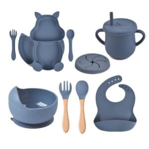 Ensemble repas bébé silicone