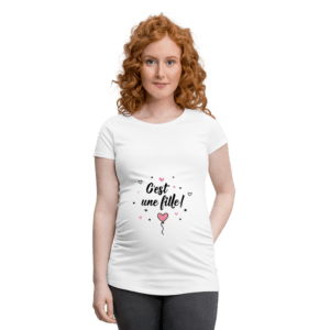 t-shirt femme enceinte c'est une fille