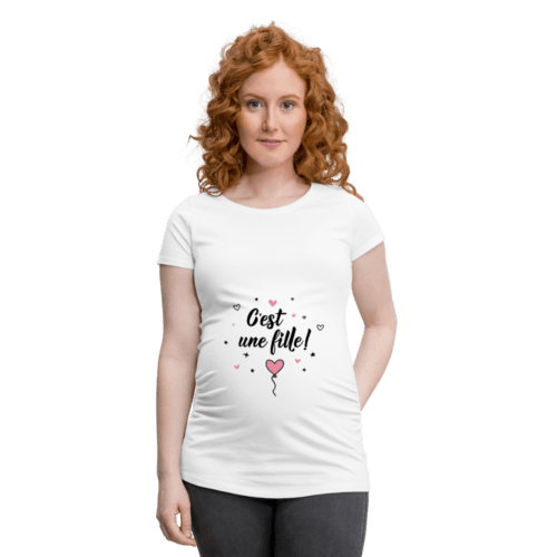 t-shirt femme enceinte c'est une fille