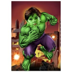 Poster Portrait Personnalisé - Hulk