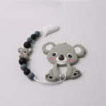 Attache tétine koala - Gris