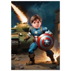 Affiche personnalisée super heros