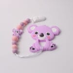 Attache tétine koala - Violet