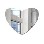 Miroir Autocollant Décoratif - Pratique et Tendance - Coeur