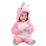 Pyjama Grenouillère Douceur Animale - Lapin rose