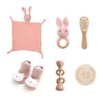 Coffret cadeau naissance - Lapin Rose