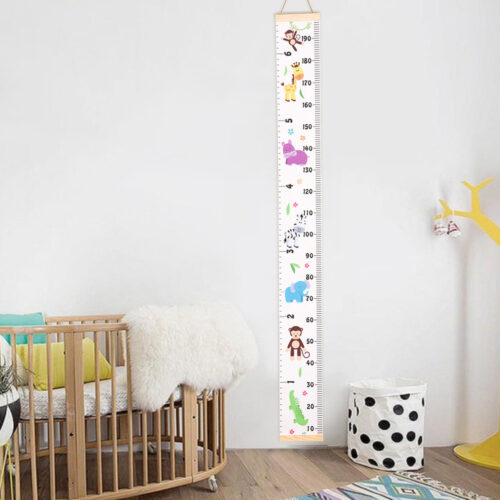 Toise Murale Enfant en Toile cartoon
