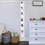 Toise Murale Enfant en Toile – Suivi de Croissance - Moderne