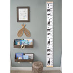 Toise Murale Enfant en Toile – Suivi de Croissance - Savane