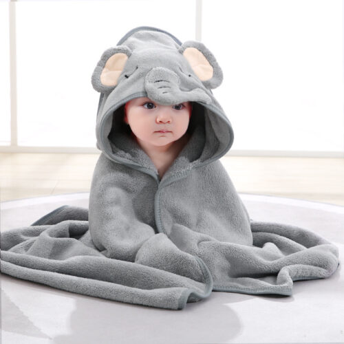 Cape de bain bébé elephant