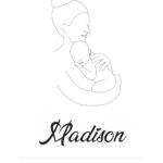 Affiche de naissance minimaliste et moderne - Face