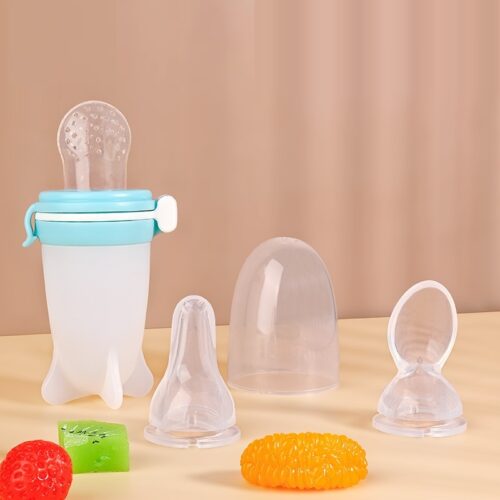 Tétine Fruits Alimentation Bébé - Sucette Grignoteuse bleu