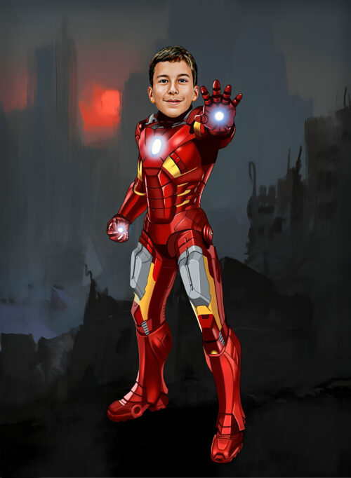 Poster Super-Héros Personnalisé - Iron Man style 2