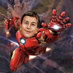Poster Super-Héros Personnalisé - Iron Man - style 3