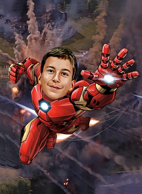 Poster Super-Héros Personnalisé - Iron Man